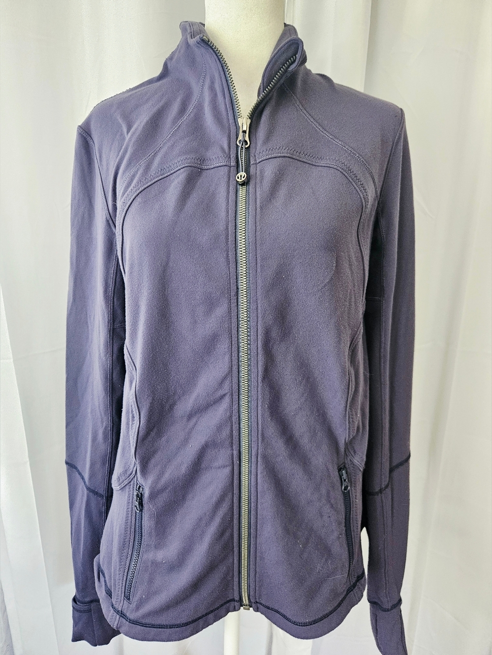 Lululemon Athletica Purple Zip Up Track Jacket - Size 12